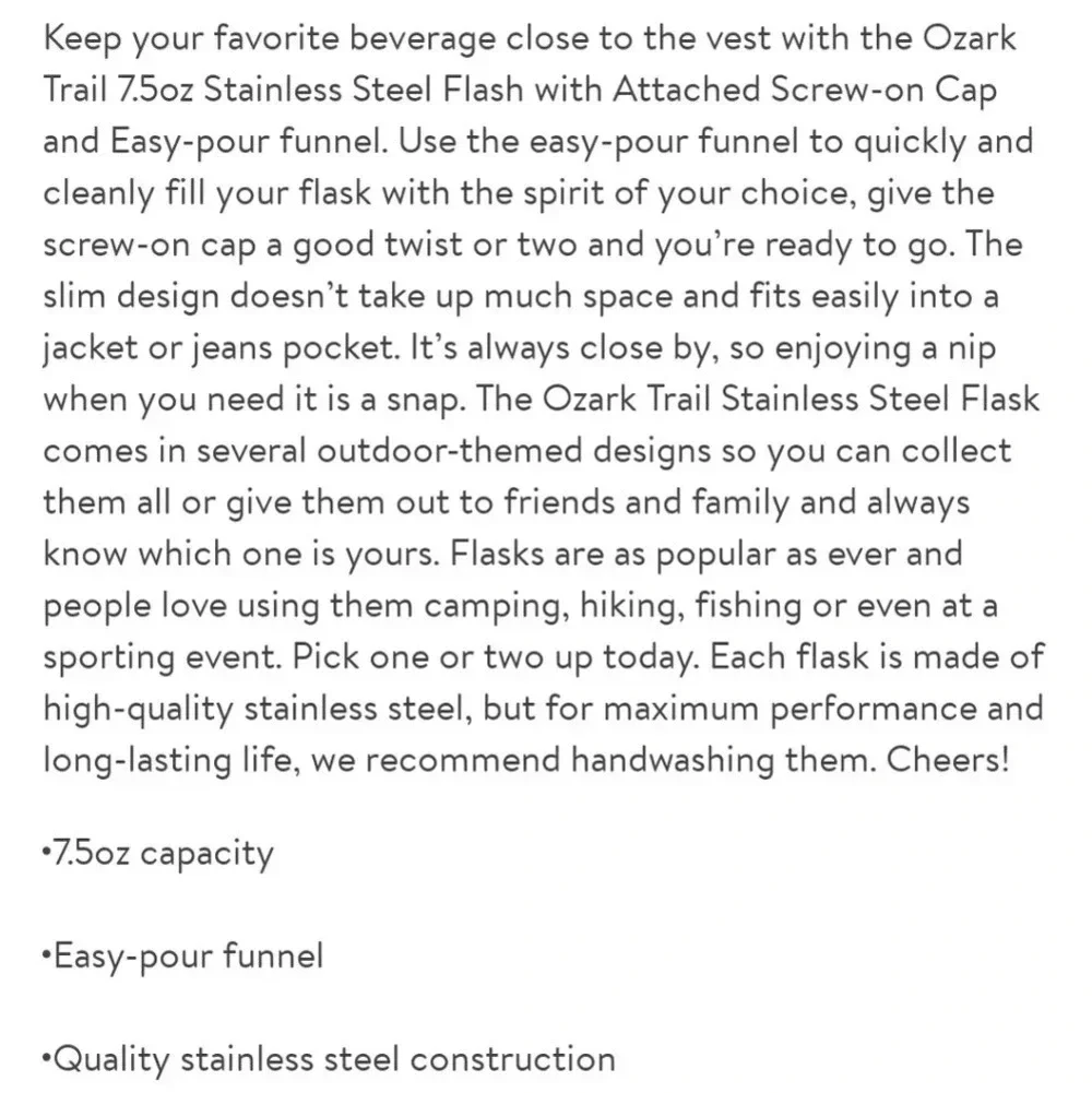 Ozark Trail nwt stainless